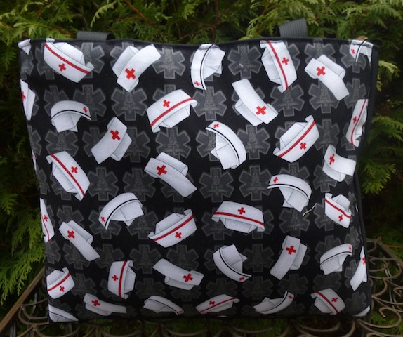 nurse tote bag for knitting
