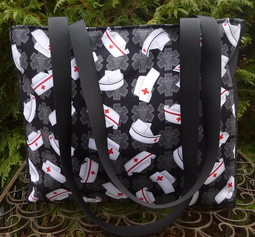 nurse tote with long handles