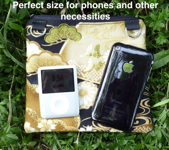 Iphone purse with removable shoulder strap