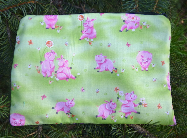 pig makeup bag