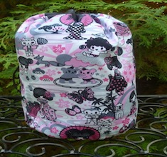 pink kawaii drawstring bag