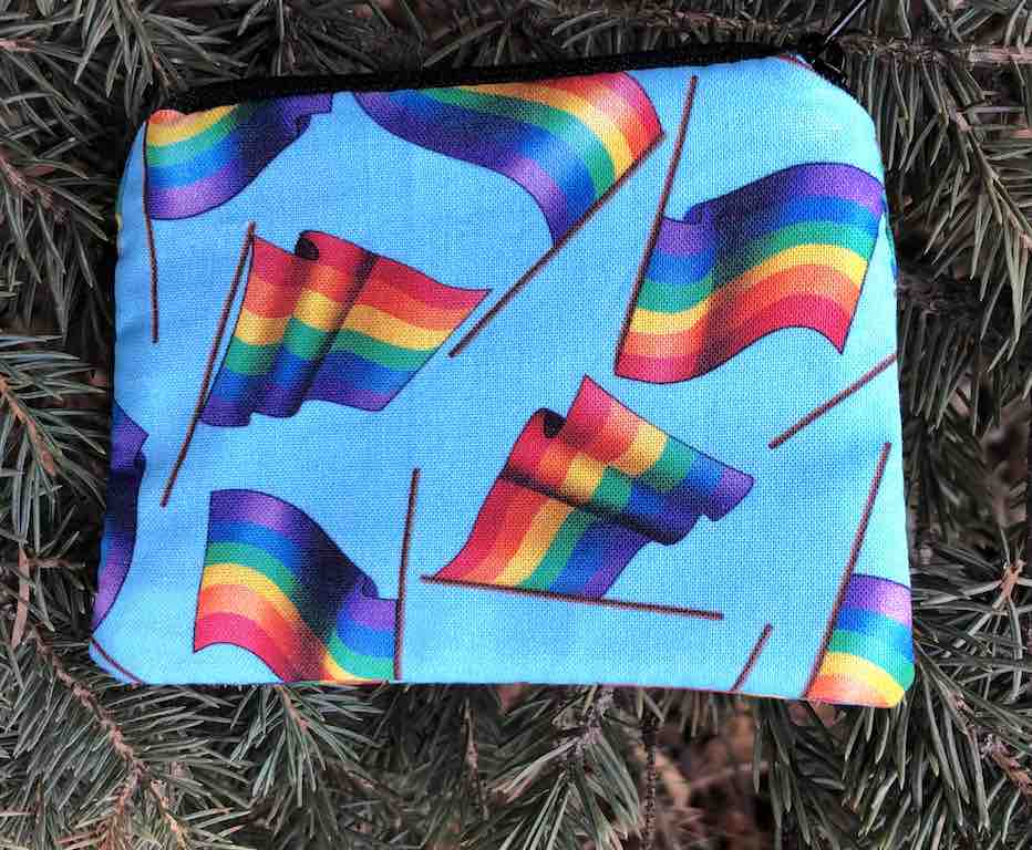 LGBTQ pride flags coin purse