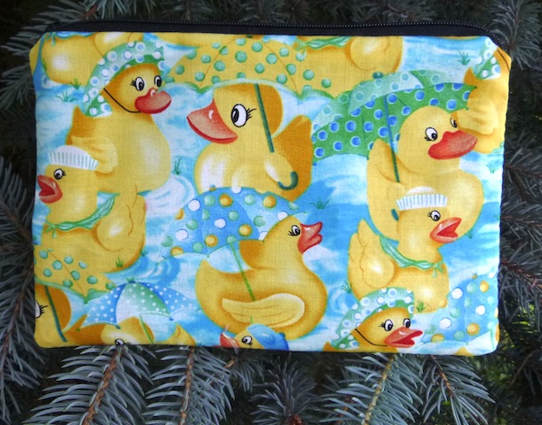 rubber ducks zippered bag