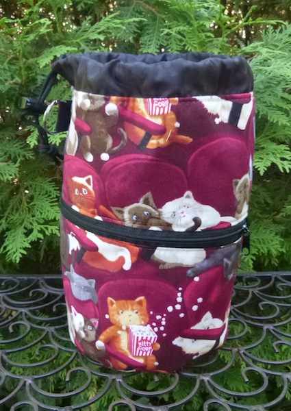 cats at the movies work in progress bag
