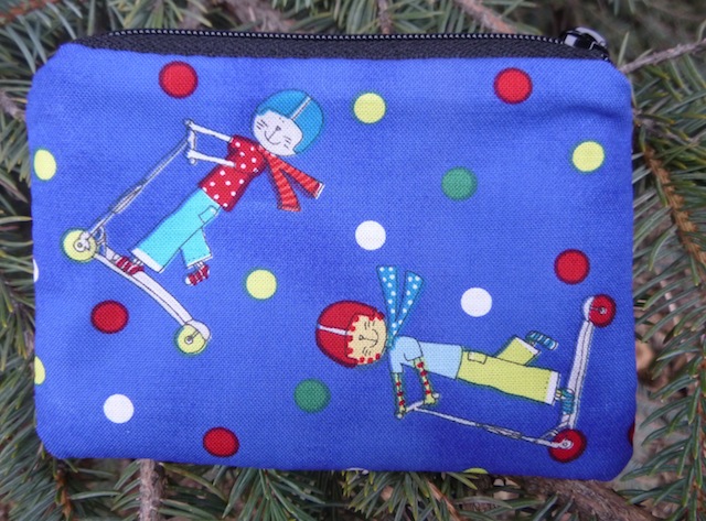 cats on scooters coin purse