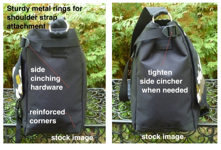 vegan handmade messenger bag with removable replaceable flaps