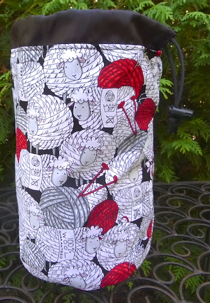 sheep drawstring bag