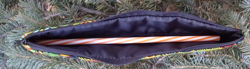 slim low profile pouch for reusable straws