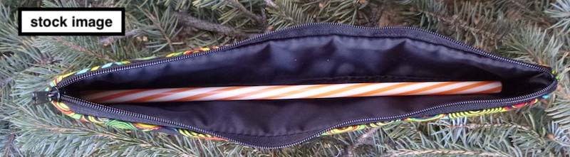 slim low profile pouch for reusable straws