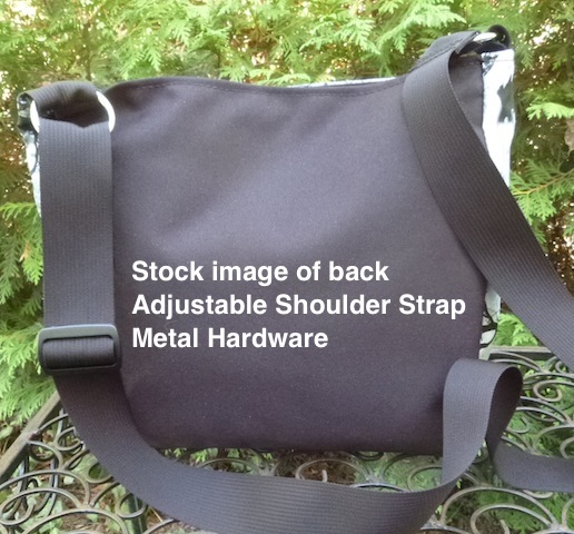 Boutique style purse with adjustable shoulder strap