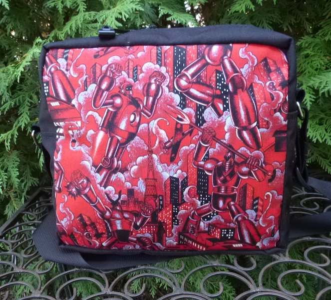 Tokyo Bots Robots shoulder cross body bag