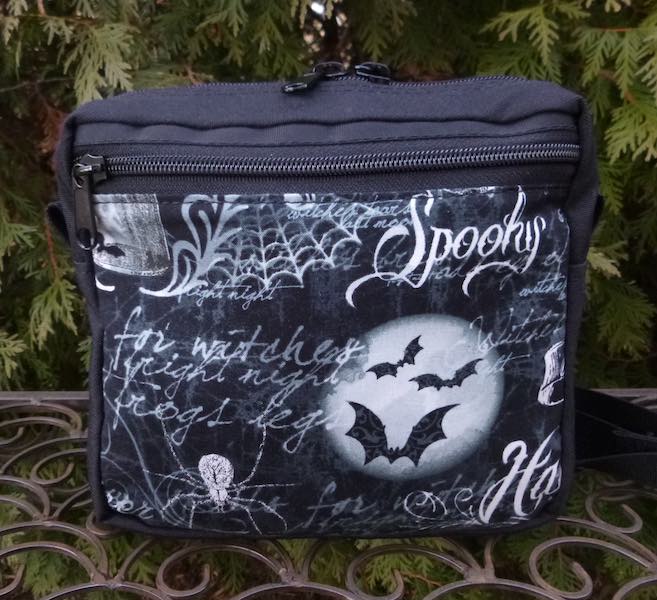 Spooky fanny pack waist bag dog walker bag