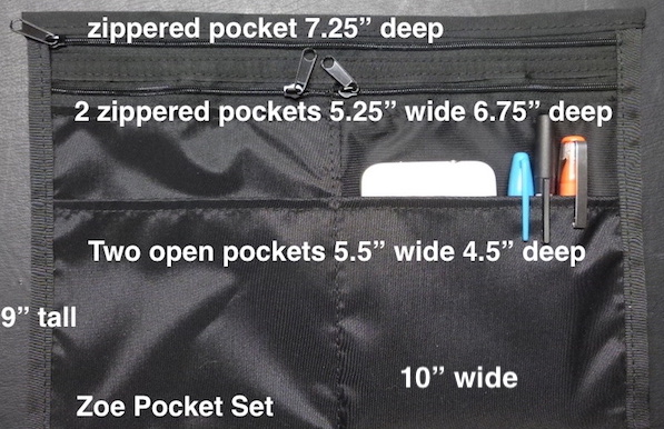 pockets inside shoulder bag
