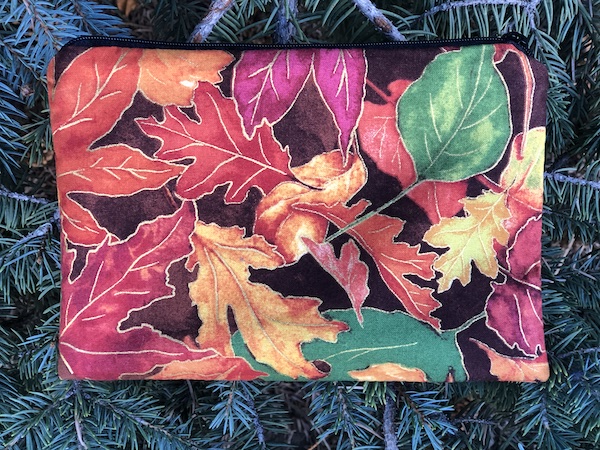 Beautiful Leaves zippered bag, The Scooter