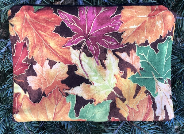 Beautiful Leaves zippered bag, The Scooter