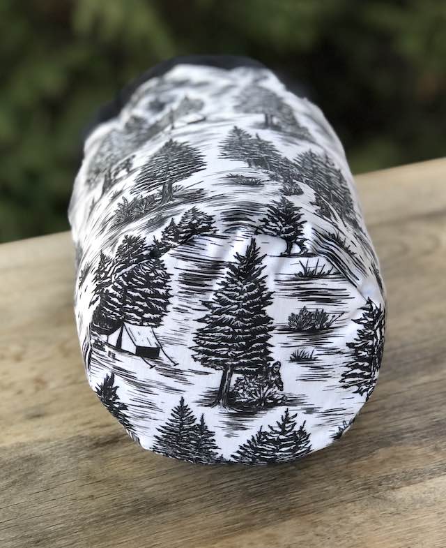 Sasquatch Stroll SueBee Round Drawstring Bag