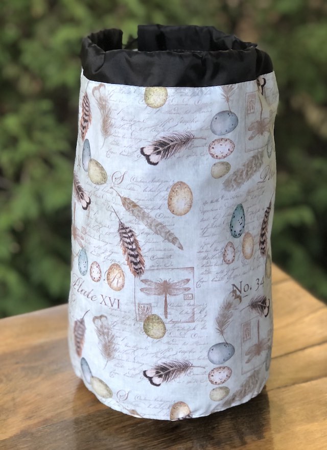 Birding Journal drawstring bag, The Large Suebee