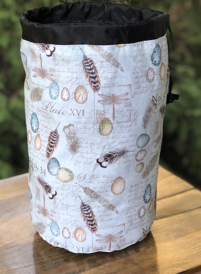 Birding Journal drawstring bag, The Large Suebee