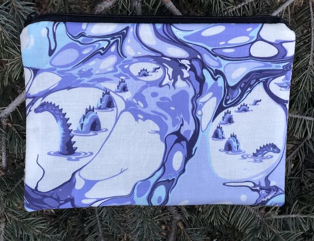 Tula Pink's Blind Faith zippered bag, The Scooter, purple