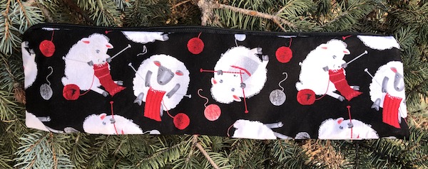 Blue Eyed Sheep Long Knitting Needle Pouch, The Stitch