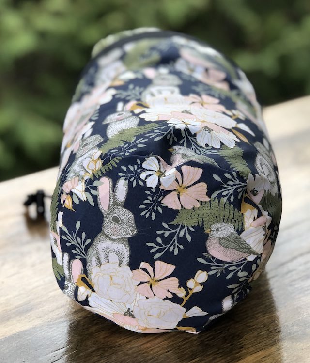 Bunny Blossoms SueBee Round Drawstring Bag