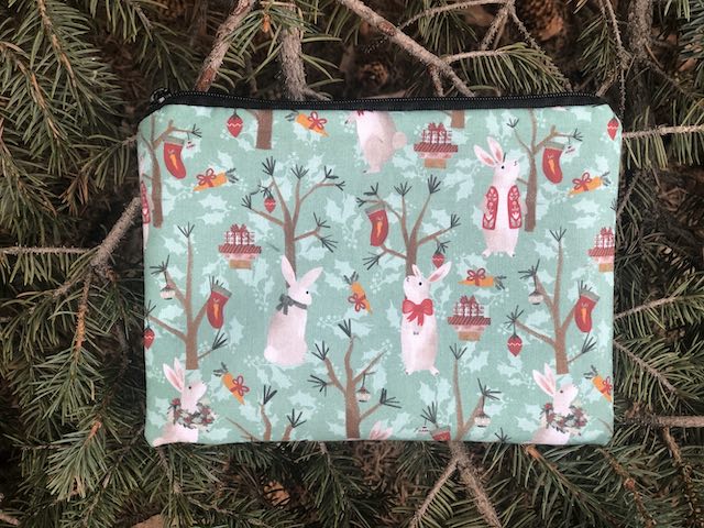 Bunny Christmas zippered bag, The Scooter