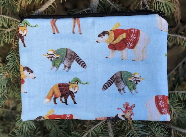 Cabin Critters zippered bag, The Scooter