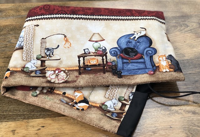 Cats Life Drawstring pouch for Mah Jongg Racks, The Racker