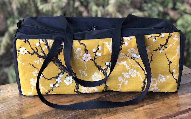 Cherry Blossoms Mahjongg Storage Set The Zippered Tote-ster and Large Zini