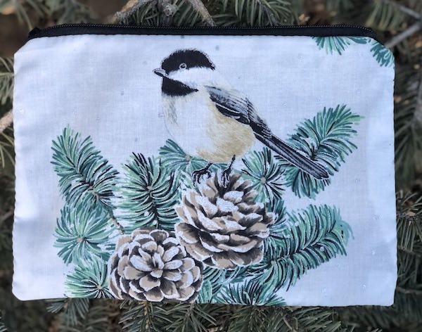 Chickadees zippered bag, The Scooter