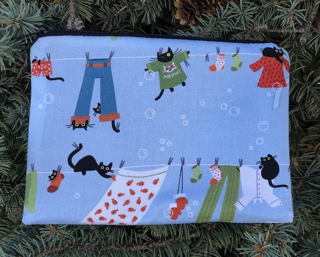 Clothes on the Line zippered bag, The Scooter