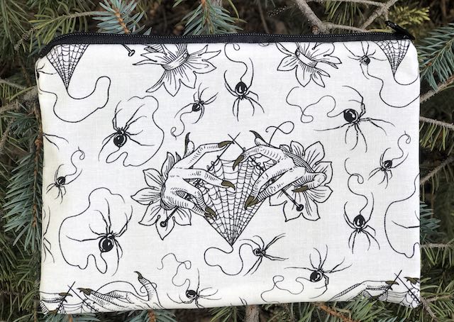 Cobweb Lace zippered bag, The Scooter