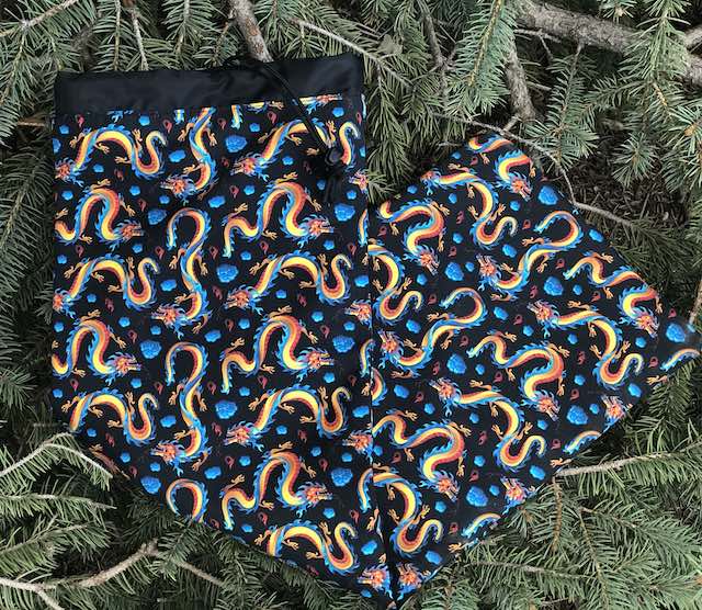 Dancing Dragons Drawstring pouch for Mah Jongg Racks, The Racker