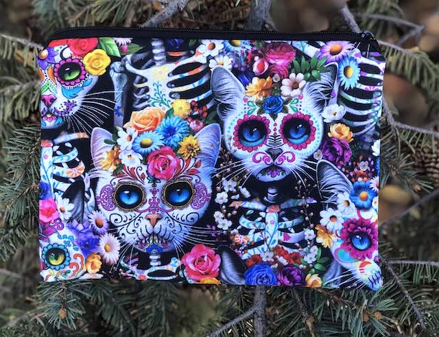 Day of the Dead Kitties zippered bag, The Scooter