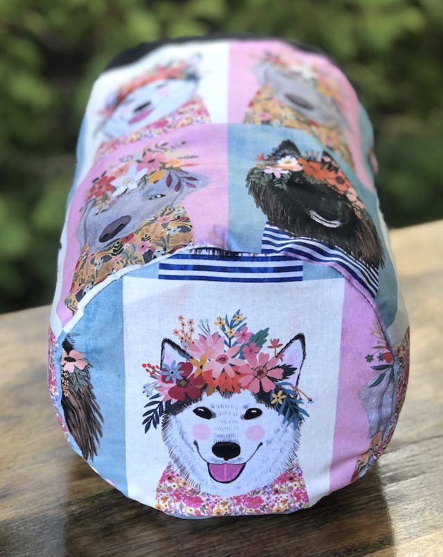 Dog Squares drawstring bag, The Large Suebee