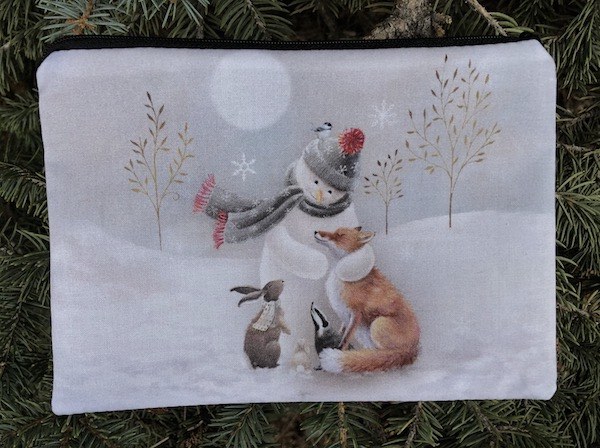 Dogs and Snowman zippered bag, The Scooter