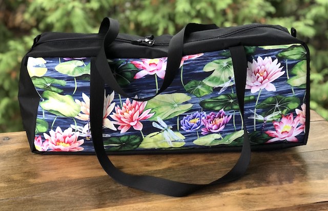 Dragonflies and Waterlilies Supa Dupa Mahjongg Storage Set, The Zippered Tote-ster, Large Zini, Racker and Mattie
