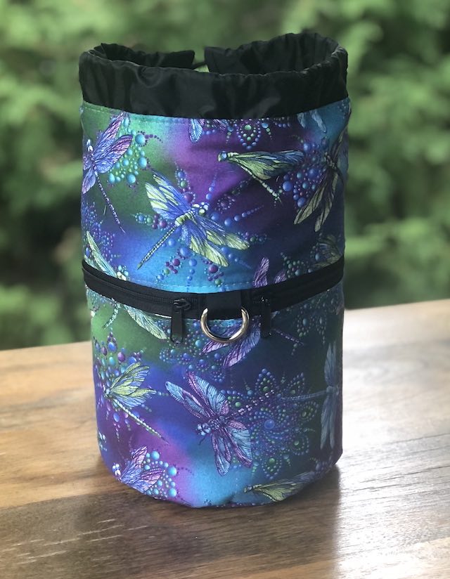 Dragonfly Jewels Kipster Knitting Project Bag