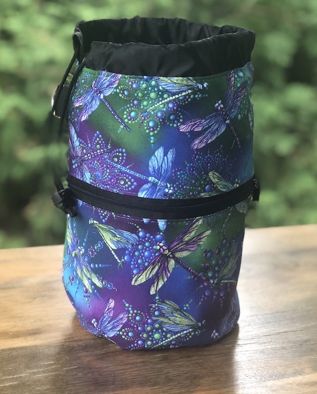 Dragonfly Jewels Kipster Knitting Project Bag