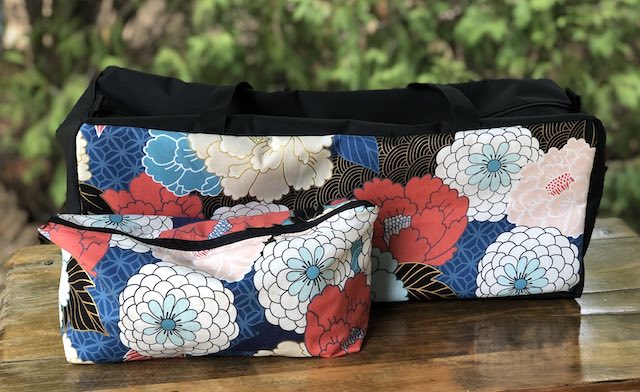 Elegance Three Piece Mahjongg Storage Set, The Zippered Tote-ster, Large Zini and Mattie
