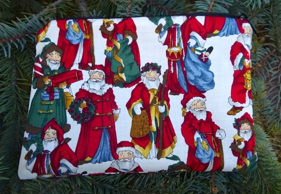 European Santas zippered bag, The Scooter