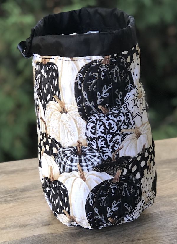 Fall Potpourri SueBee Round Drawstring Bag