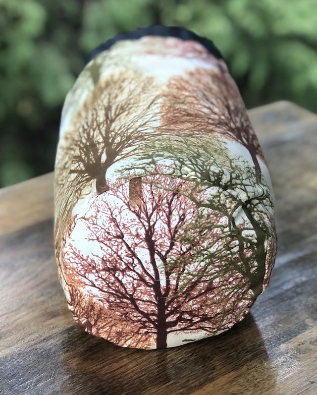 Fall Trees SueBee Round Drawstring Bag