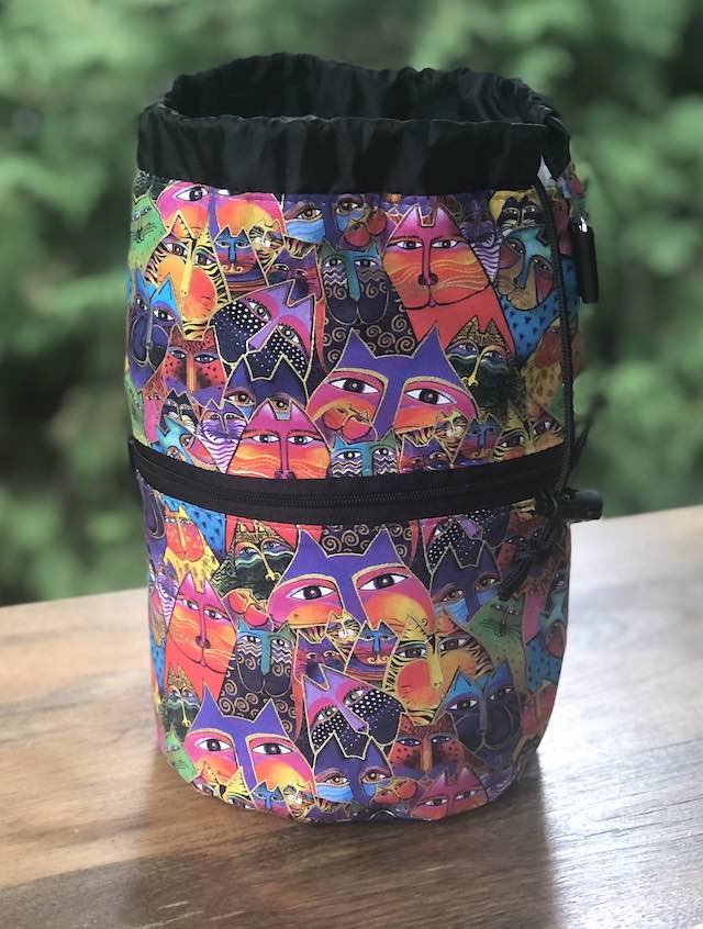 Laurel Burch Fantasticats Kipster Knitting Project Bag