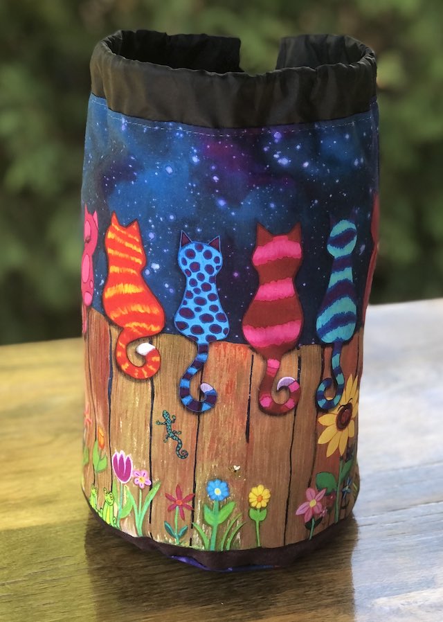 Fence Sitters SueBee Round Drawstring Bag
