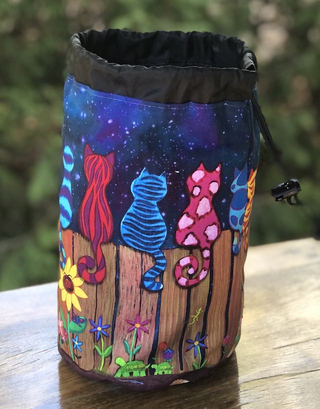Fence Sitters SueBee Round Drawstring Bag