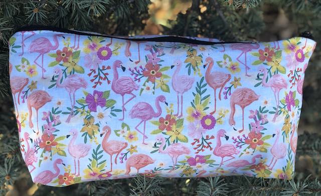 Flamingo Time Large Zini Flat Bottom Bag