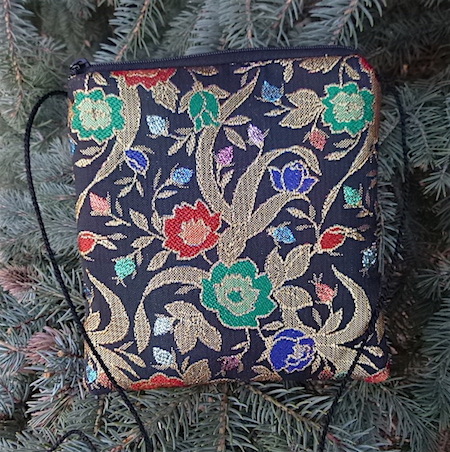 Floral Brocade Wren, special occasion purse - CLEARANCE