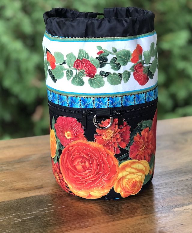Floral Glow Kipster Knitting Project Bag