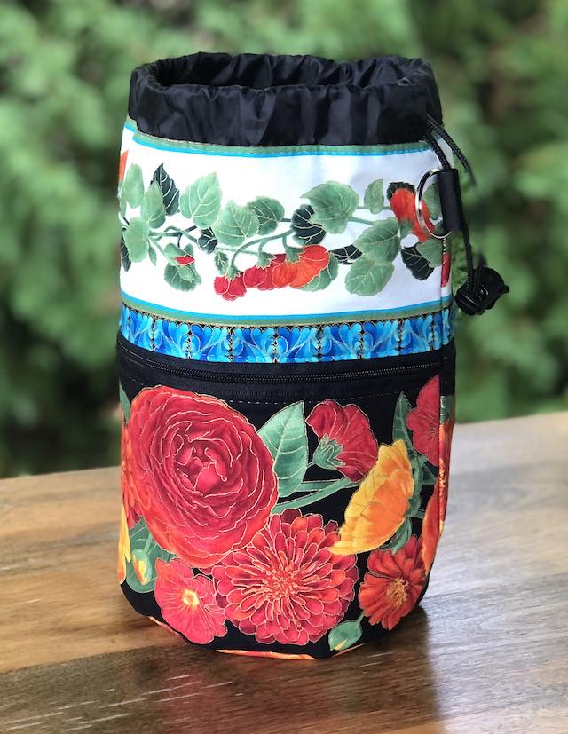 Floral Glow Kipster Knitting Project Bag